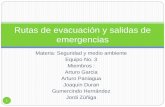 Rutas de evacuación y salidas de emergencias