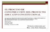 El proceso de construcción del proyecto educativo institucional