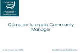 Cómo ser tu propia Community Manager