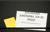 Sociedad Anónima en el Perú
