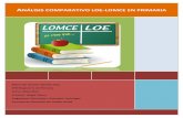 Comparación LOE-LOMCE