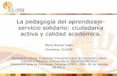La pedagogía del aprendizaje-servicio solidario: ciudadanía activa y calidad académica