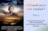 Test.2 usted sirve a la verdad'