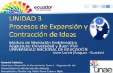 Nivelación Emblemática - Universidad y Buen Vivir - Unidad 3 - Procesos de Expansión y contracción - UNAE