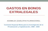 Bonos extralegales por empresa privatizacion en Bolivia