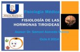 Fisiología de las hormonas tiroideas