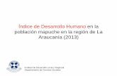 El indice de desarrollo humano en la población mapuche de la región de la araucanía