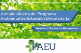Jornada Abierta del Programa Ambiental de Extensión Universitaria