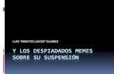 Luis "Dientes Locos" Suárez y los memes sobre su suspensión