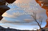 Propiedades físicas y químicas de los alcoholes
