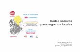 CICLO DE INNOVACIÓN NO TECNOLÓGICA. REDES SOCIALES PARA NEGOCIOS LOCALES