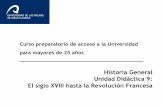 Tema 9: El siglo XVIII hasta la Revolución Francesa