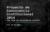 Proyecto de convivencia institucional IE 24 de Mayo