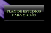 Plan de estudios violín
