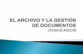 El archivo y la gestión de documentos