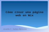 Cómo crear una página web en wix
