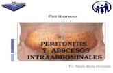 Peritoneo, Peritonitis y Abscesos intraabdominales