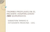 Trombo-profilaxis en el paciente hospitalizado (no quirúrgico)