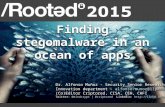 Buscando stegomalware en un oceano de apps