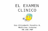 El Examen Clinico   Dra Peralta 2