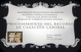 RECURSO DE CASACION LABORAL DE LILIBETH OJEDA