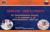 YESENIA MENDOZA RODRIGUEZ.- Procedimiento derecho inquilinario