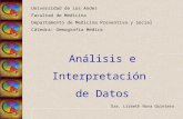 Análisis e interpretación de datos