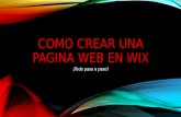 COMO CREAR TU PÁGINA WEB EN WIX