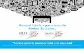 Manual básico uso redes sociales red jóvenes de las américas español