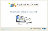 Catálogo de cursos 2015 Academia sapbusinessone.es [España]