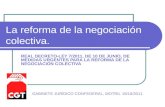 Curso de Formación CGT-PV "Acció sindical i negociació col·lectiva": La reform..