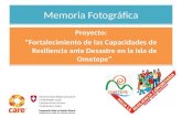 Memoria fotográfica proyecto Ometepe 2014