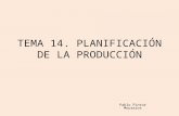 TEMA 14 PLANIFICACIÓN DE LA PRODUCCIÓN
