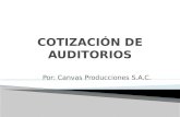 Cotización de auditorios y locales