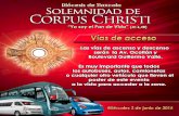 Vías de acceso, Solemnidad de Corpus Christi