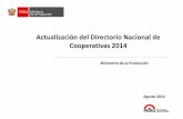 Directorio Nacional de Cooperativas Perú – Ref: Ministerio de la Producción