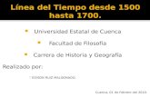 Linea Del Tiempo                1500   1700