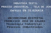 Industria Textil. Proceso industrial tela del Jean. Énfasis en tejeduría.