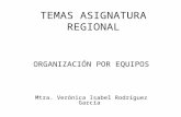 Temas Asignatura Regional 1 organización por equipo