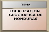 Localización geográfica de Honduras.