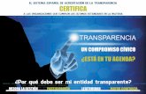 Dossier explicativo del Sistema Español de Acreditación de la Transparencia elaborado por ACREDITRA