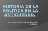 Historia de la política en la antiguedad.