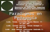 Universidad fermin toro=paradigmas en pedagogía=grupo d