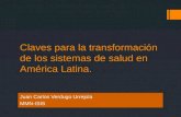 Claves operativas para la transformación de los sistema de Salud en  Latinoamerica