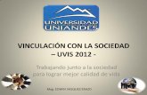 Vinculacion con la Sociedad uniandes 2012