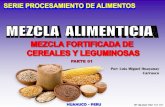 Serie procesamiento de alimentos   mezclas alimenticias (mezcla de cereales y leguminosas) 2015