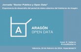 Jornada #OpenDataCV Jose M Subero Aragón open data