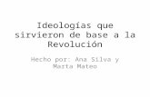 Ideologías que sirvieron de base a la Revolución.