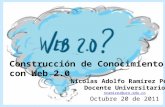 Construcción  Conocimiento Con  Web 2.0