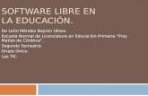 Software libre en la educación
